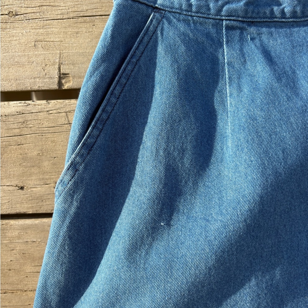 L.L. Bean Classic Blue Midi Skirt - Picture 4 of 9
